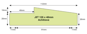Architrave Jamb J5T