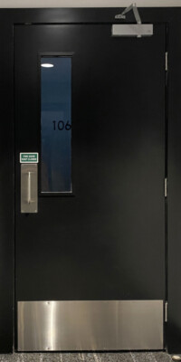 Hallmark Fire Door, Black, Single Window