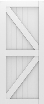 Parkwood Barn Door 2 Opposite Brace SGL
